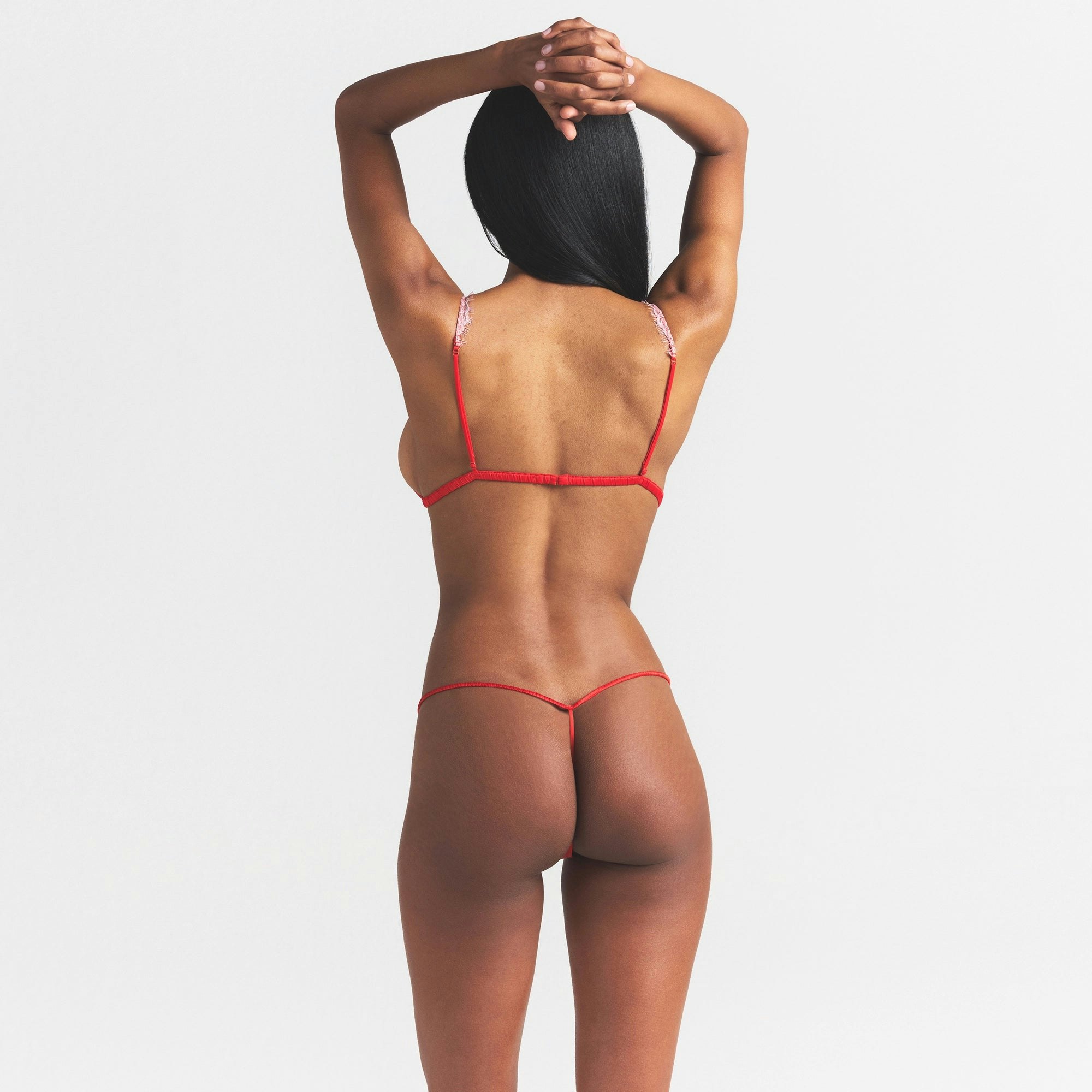 LACE PLUNGE BRALETTE - 4