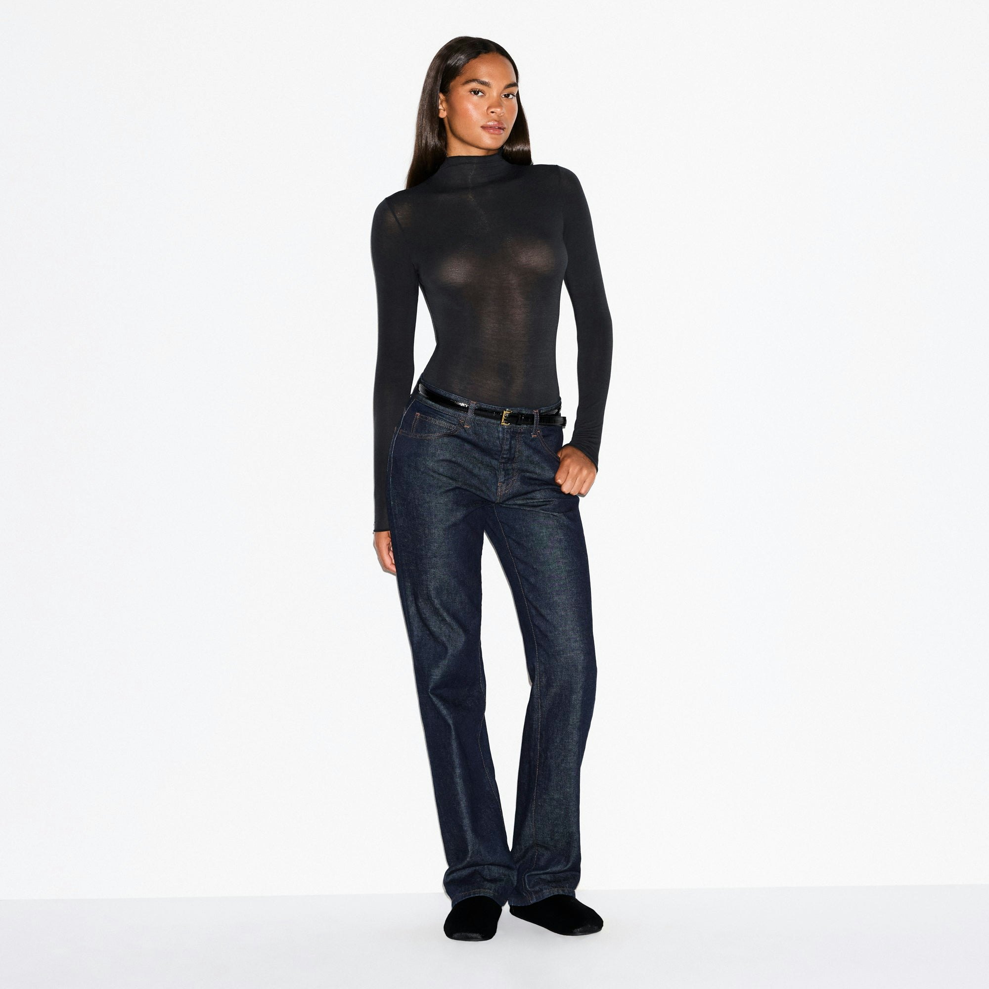 LONG SLEEVE TURTLENECK BODYSUIT - 4