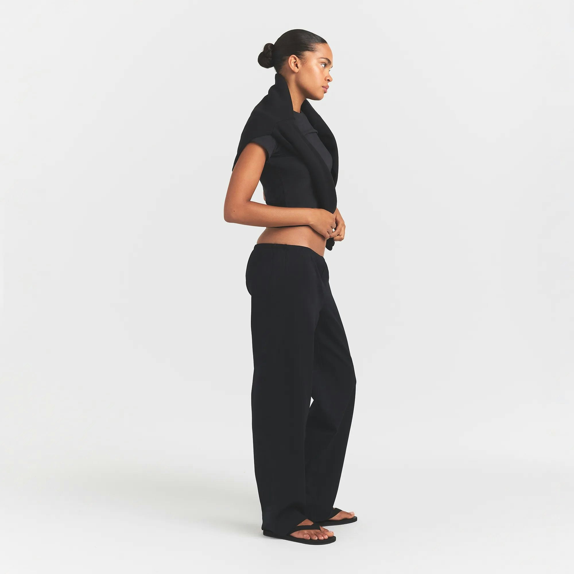 HEAVYWEIGHT CREPE STRAIGHT LEG PANT - 3