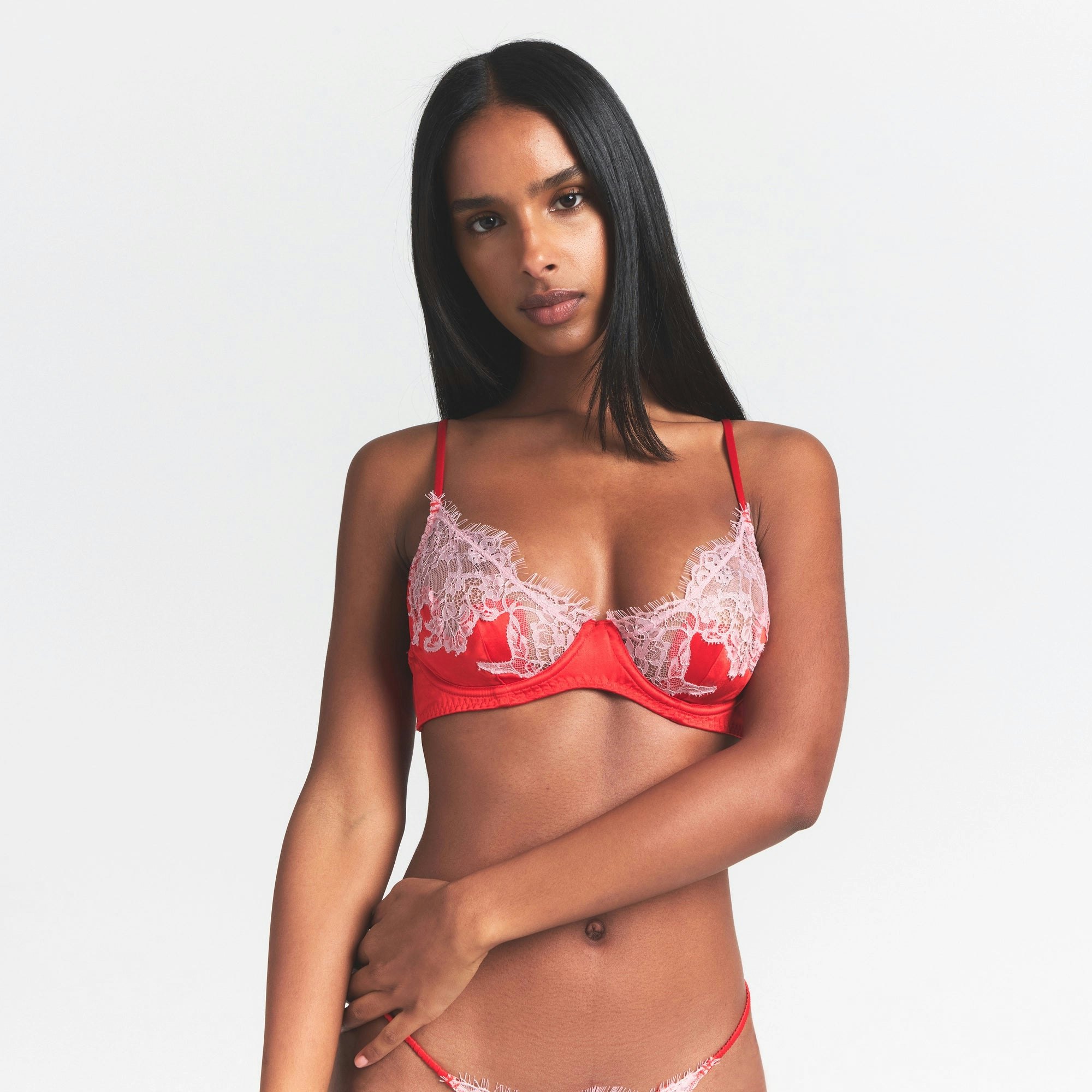LACE UNLINED DEMI BRA
