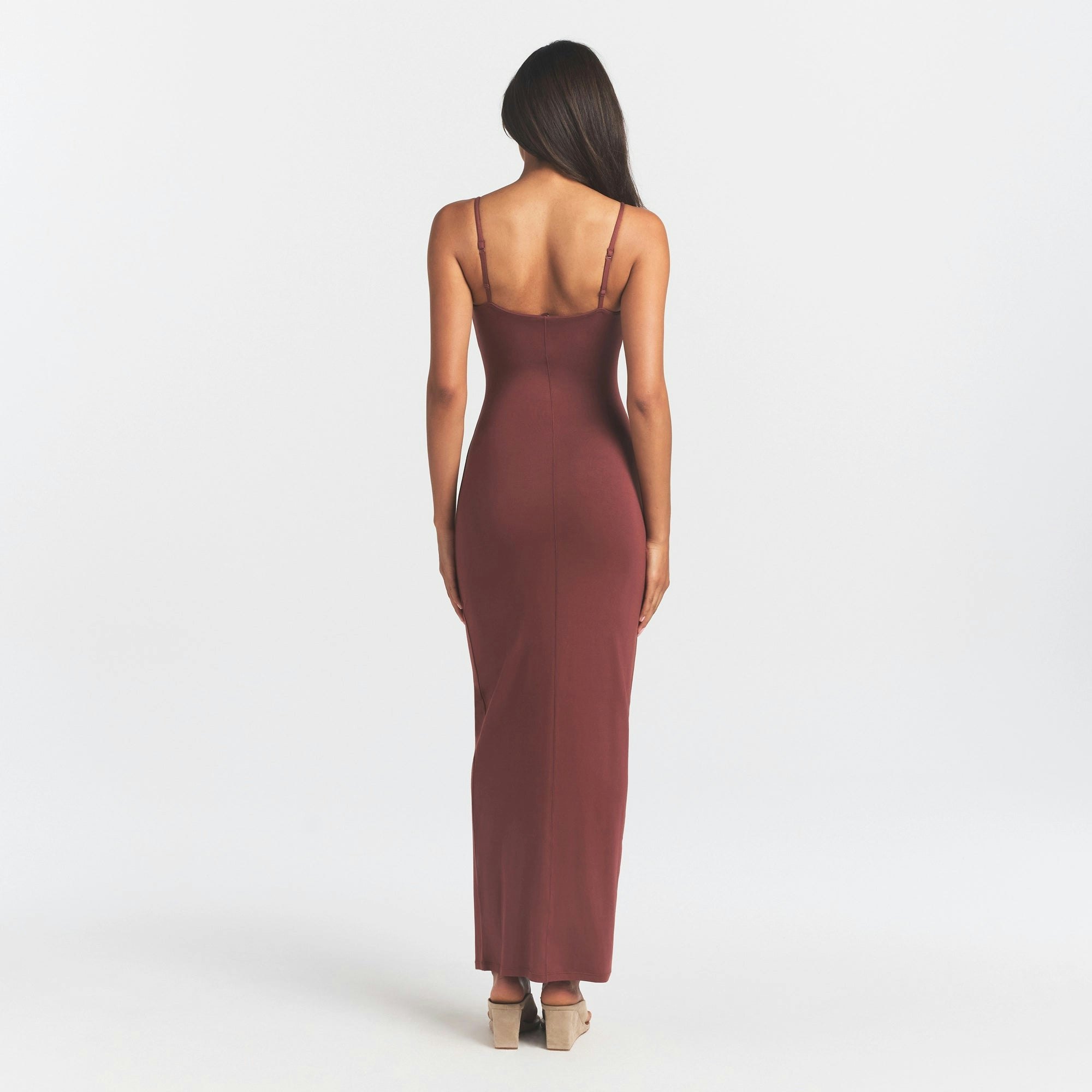 SCOOP NECK LONG DRESS - 4