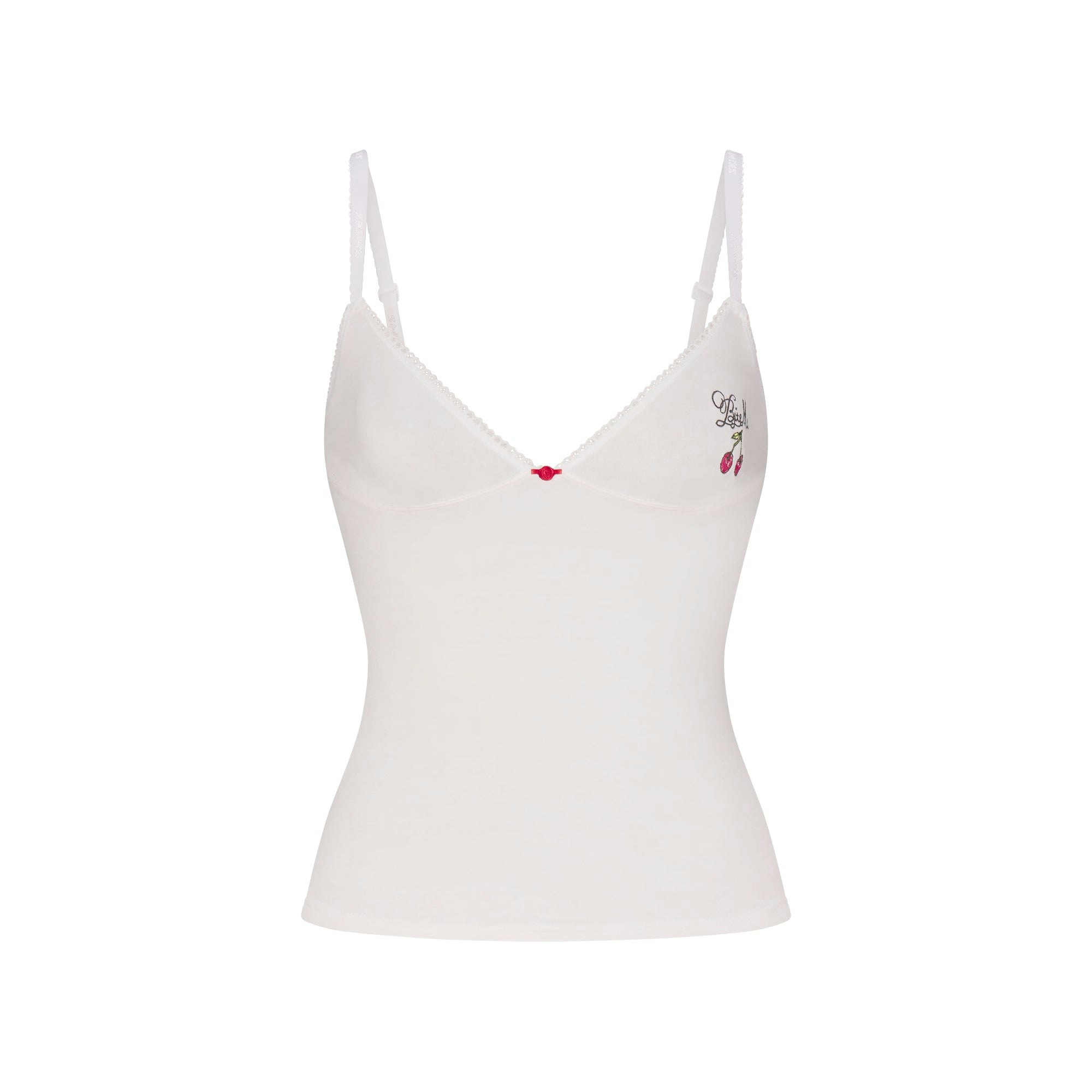 LOGO PICOT CAMI AND BOY SHORT SET - 5