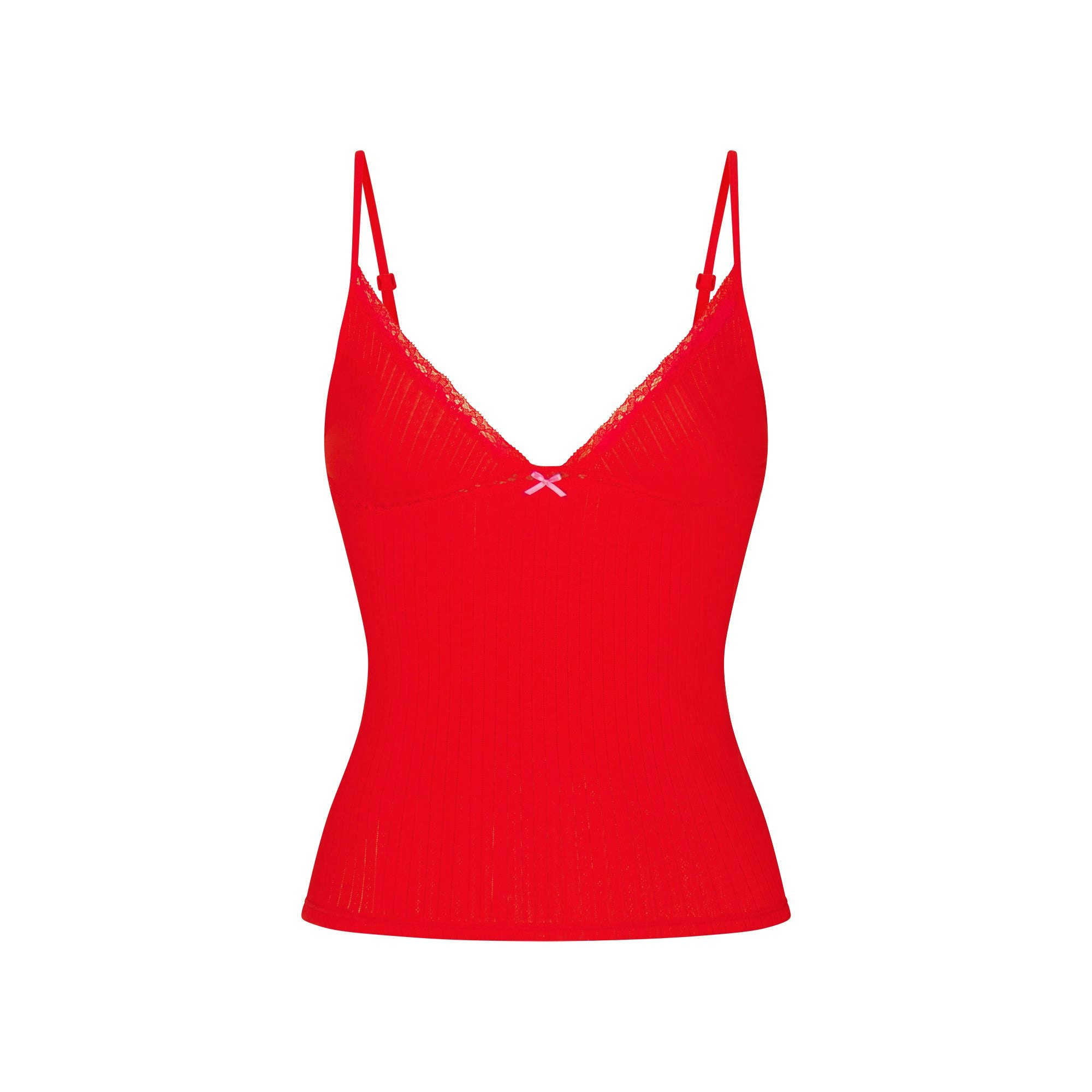 POINTELLE LACE CAMI AND BOY SHORT SET - 5