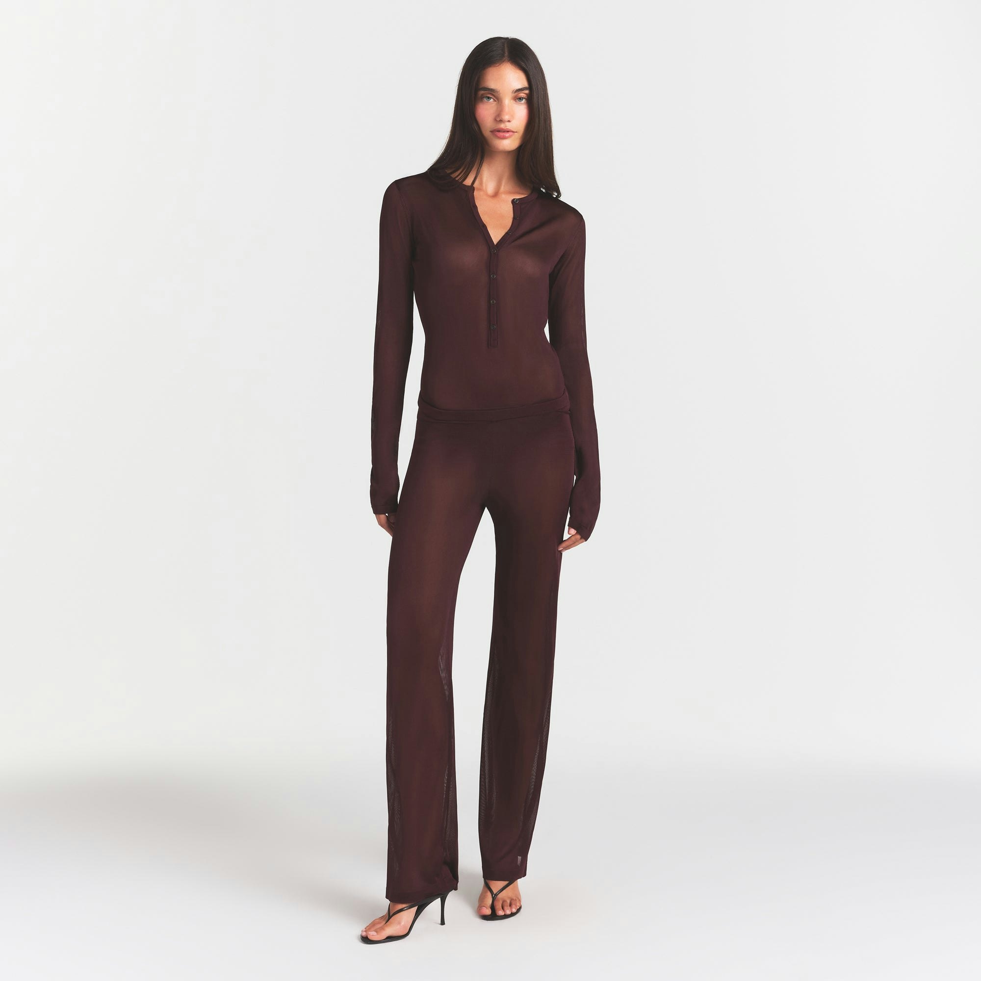 BUTTON UP HENLEY ONESIE - 3