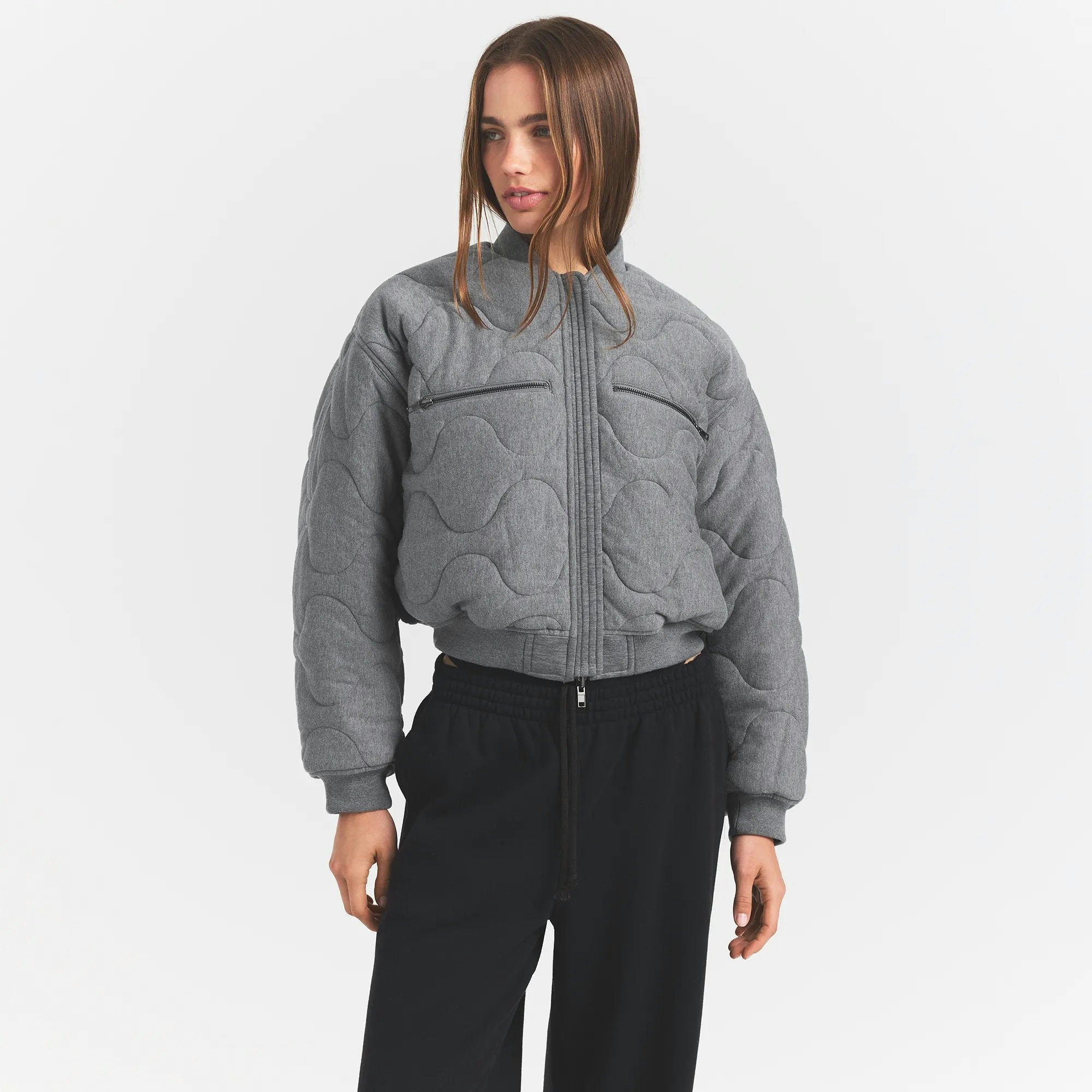 NEOPRENE OUTERWEAR REVERSIBLE BOMBER JACKET