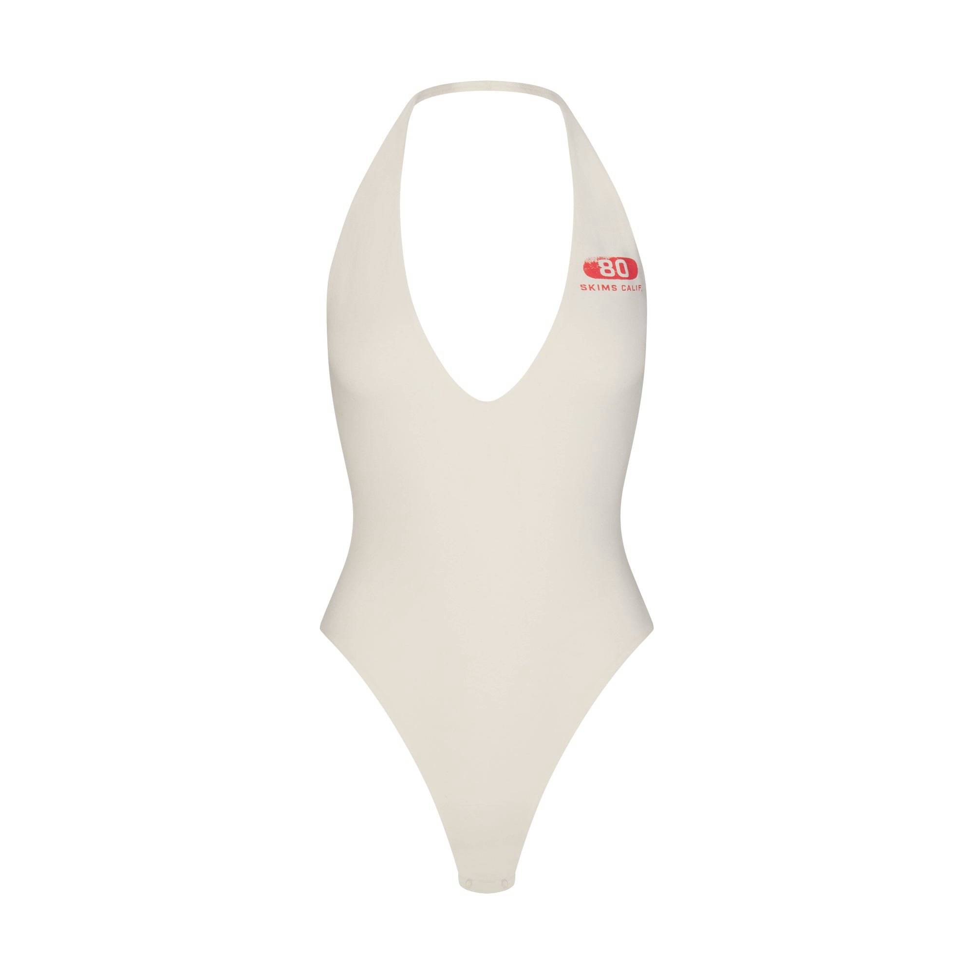 DEEP PLUNGE HALTER BODYSUIT - 6