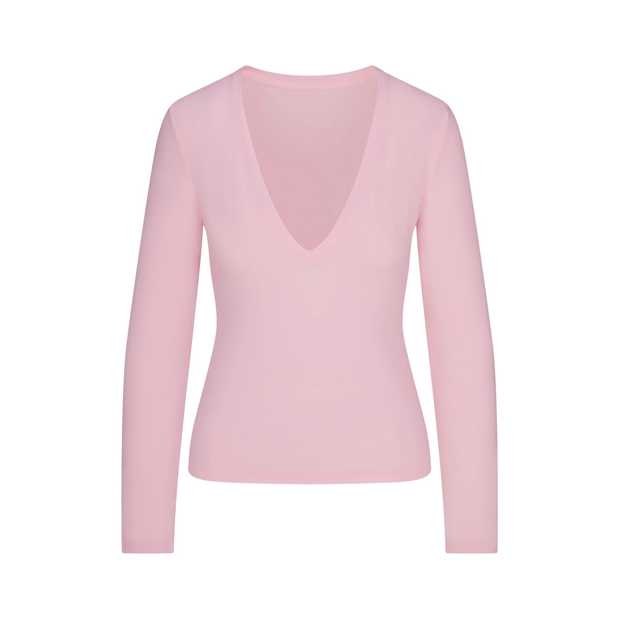 LONG SLEEVE PLUNGE TOP - 3