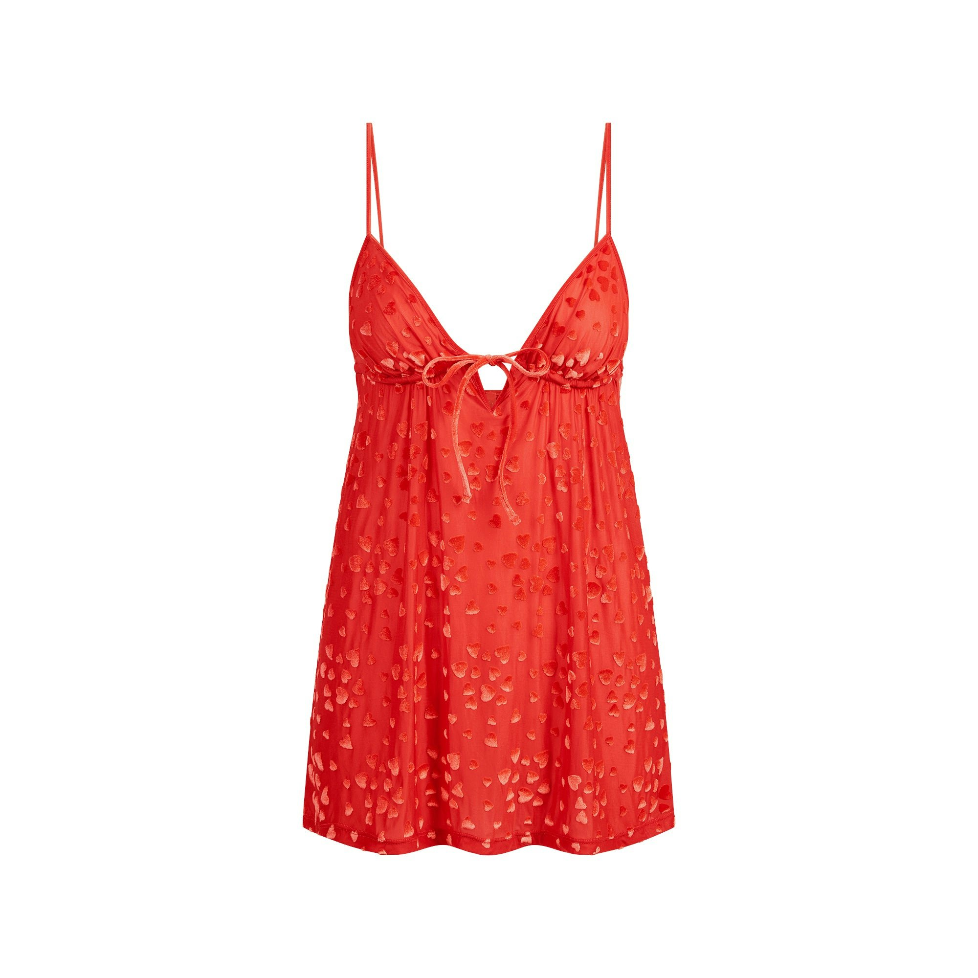 SHEER VELVET MINI DRESS - 5