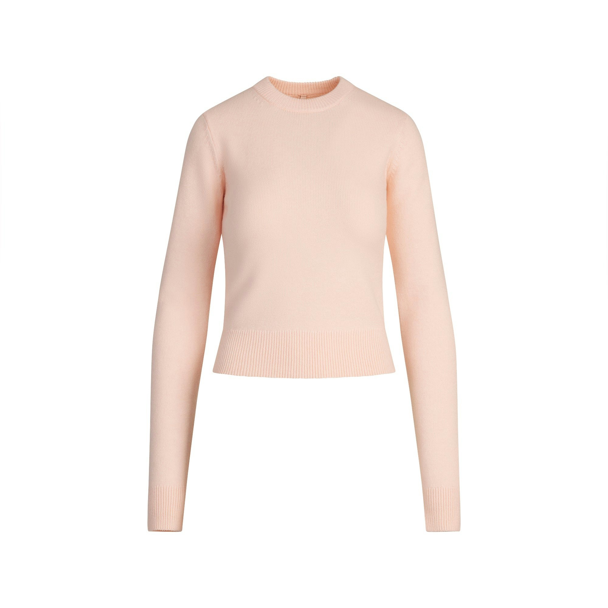 RIBBED LONG SLEEVE FITTED CREW NECK - 7