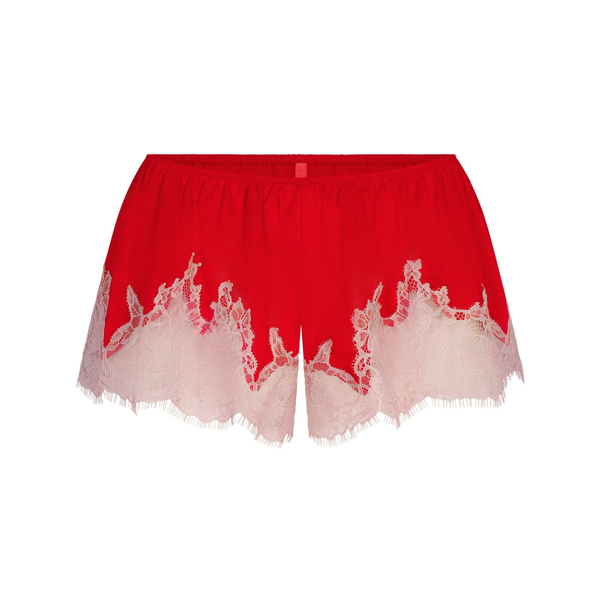 LACE GARTER CAMI AND SHORT SET - 5