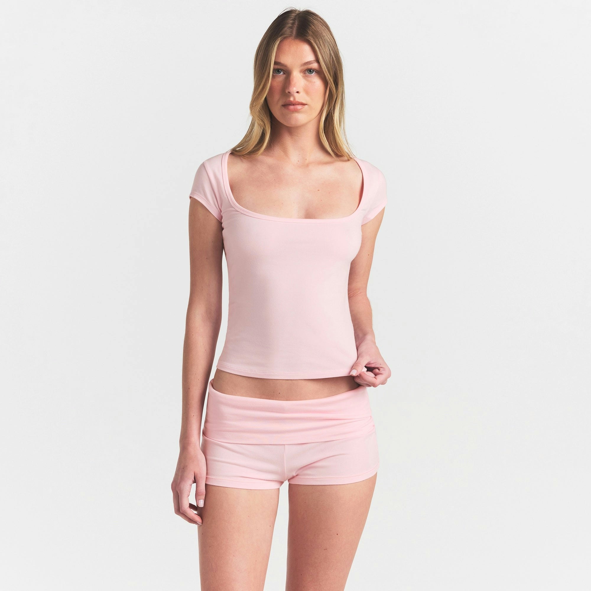 SCOOP NECK T-SHIRT - 3