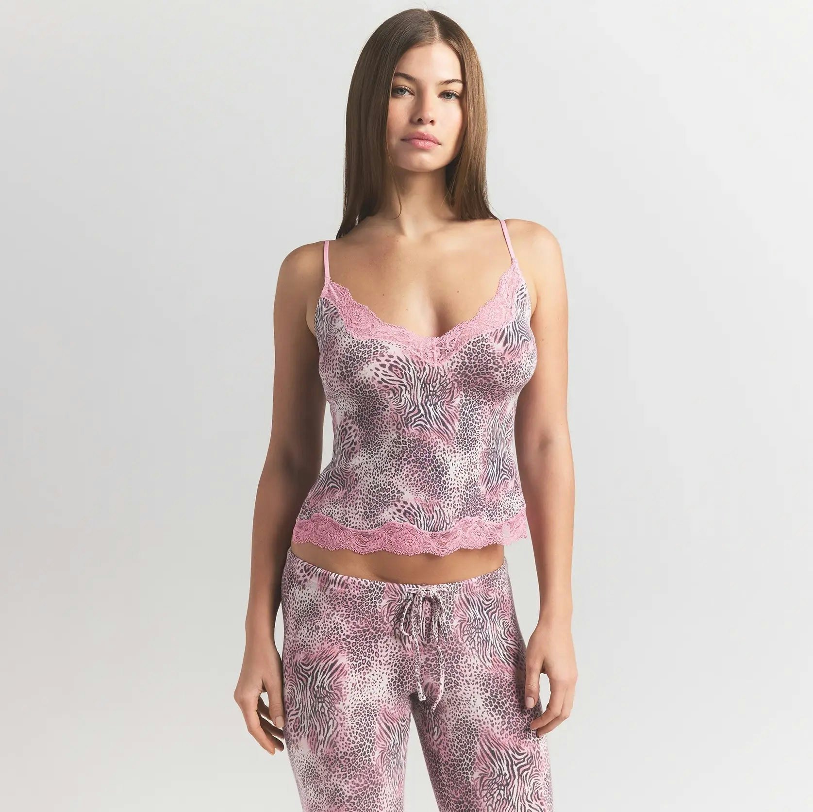 LACE CAMI AND PANT SET