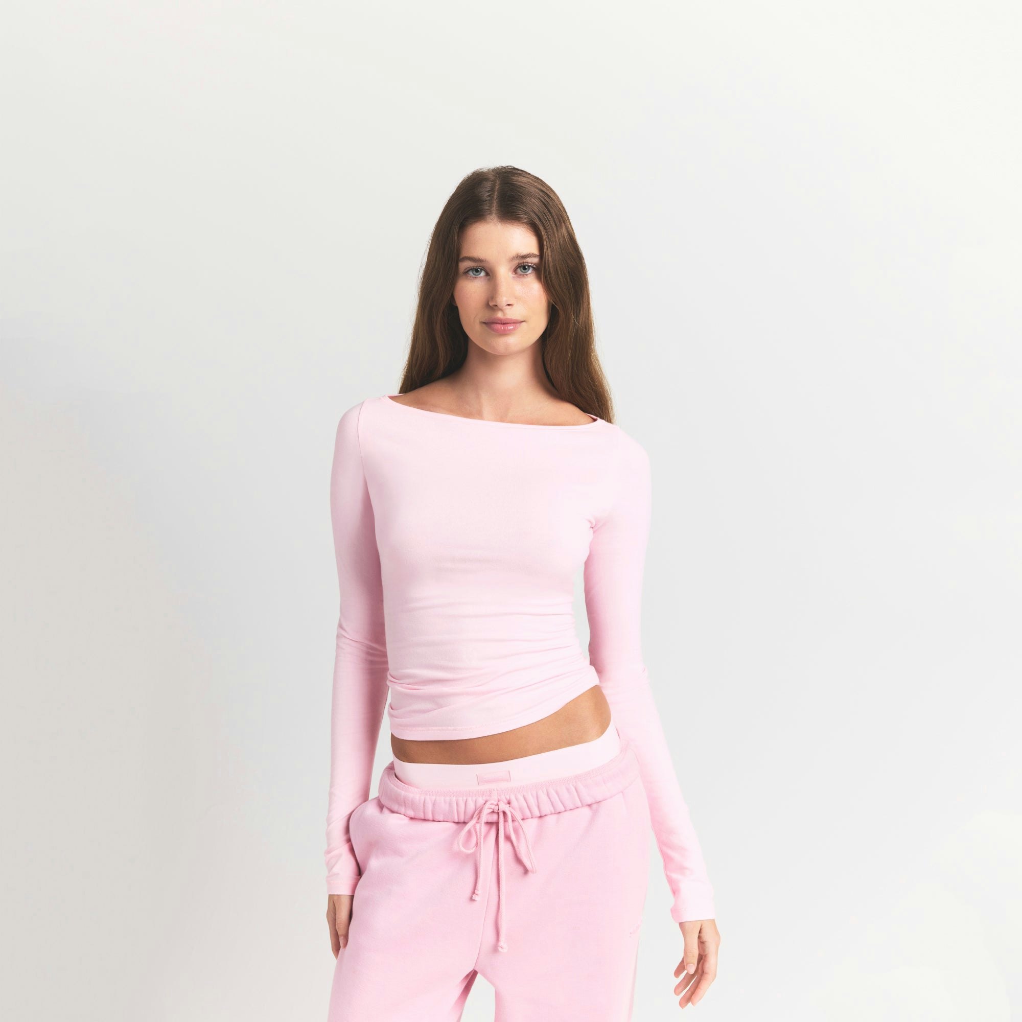 LONG SLEEVE BOATNECK TOP - 3