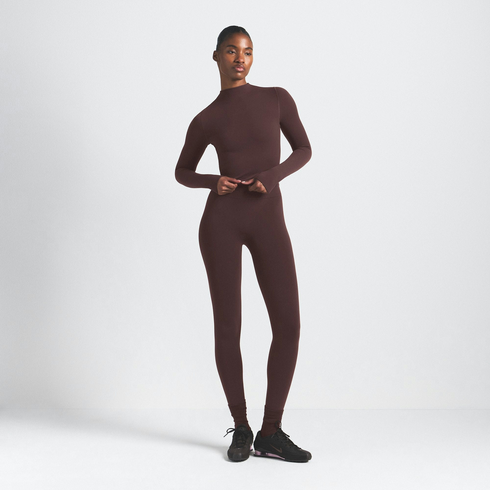 MOCK NECK CROP TOP - 5