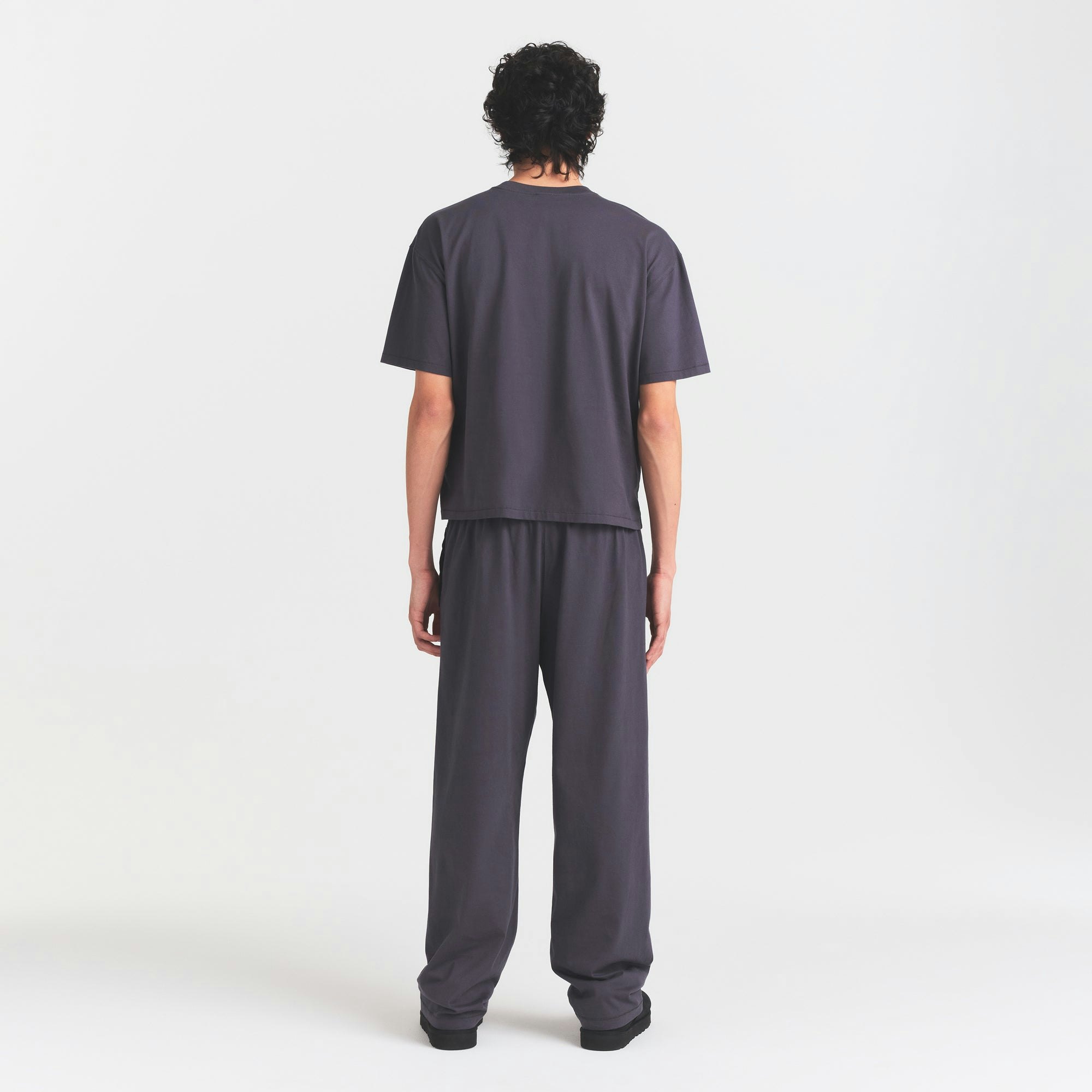 MENS RELAXED CROPPED CREW NECK T-SHIRT - 4