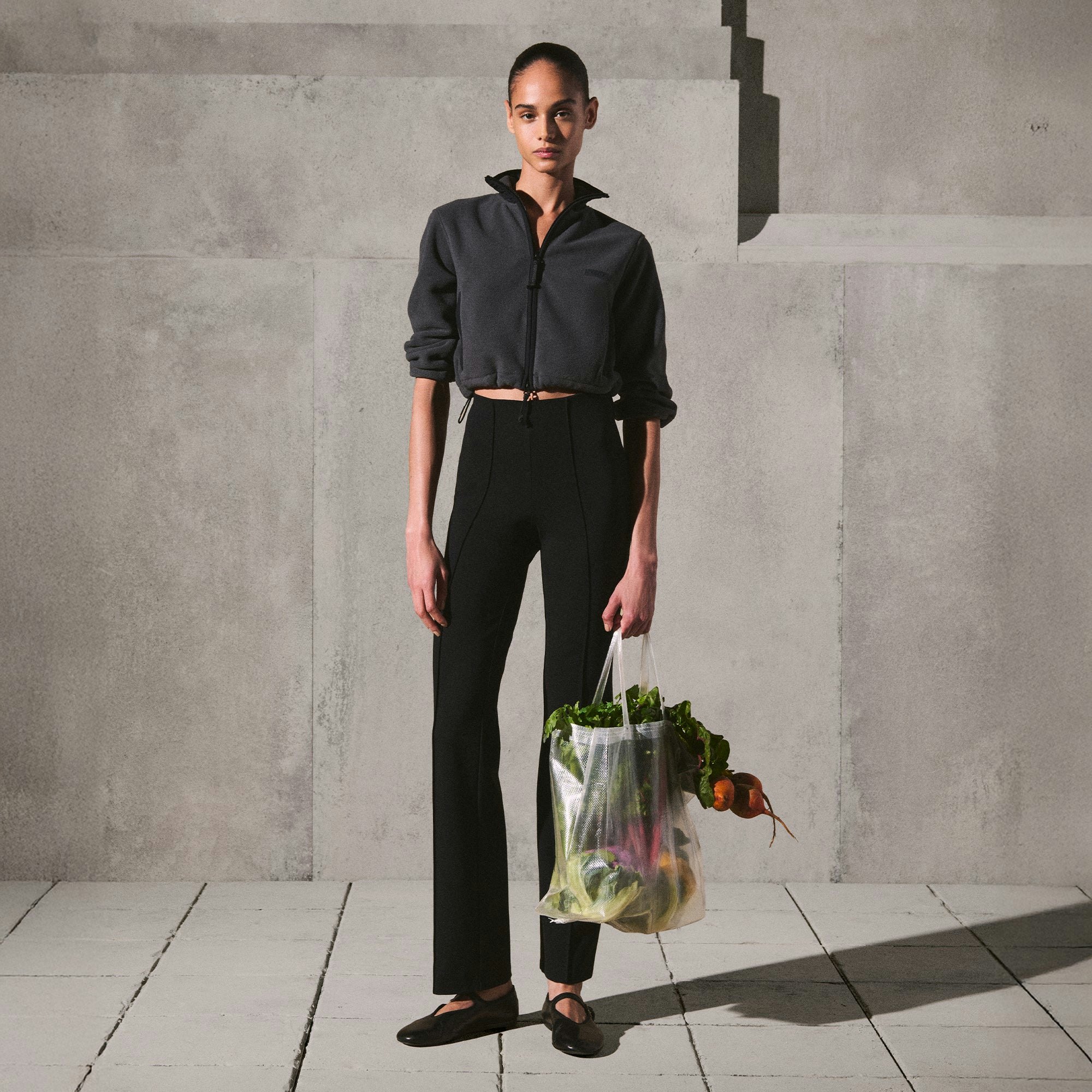 CROPPED 3/4 SLEEVE JACKET - 5